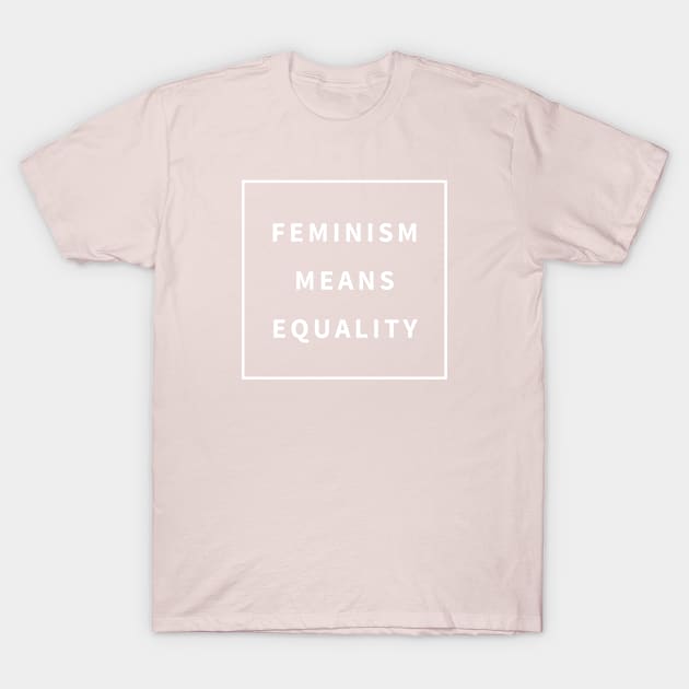 Feminism Means Equality T-Shirt by feminitees